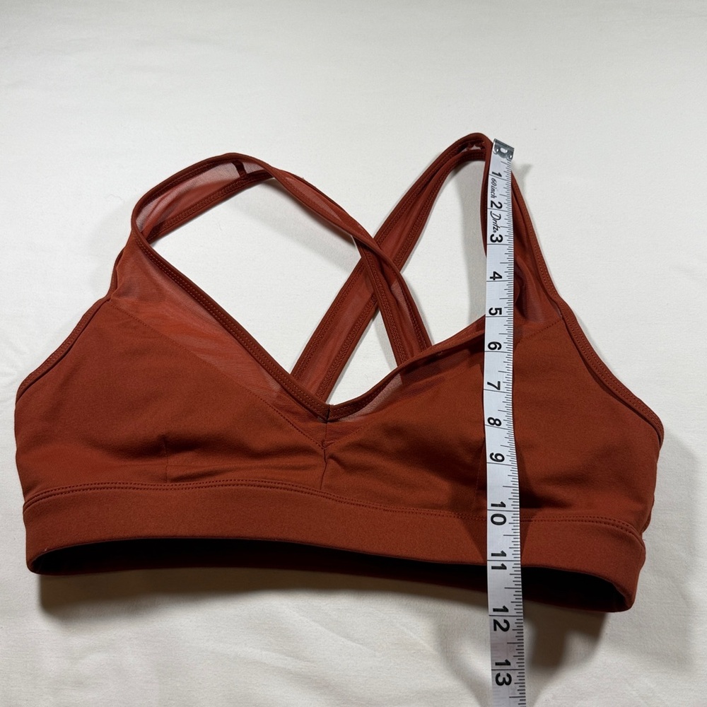 ALO Yoga Cross-Back Rust Sports Bra - Picture 4 of 8